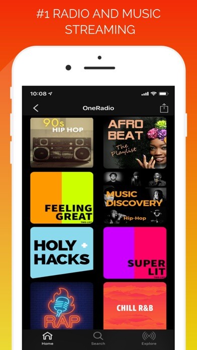 Emulate iPhone app OneRadio Music using MyAndroid