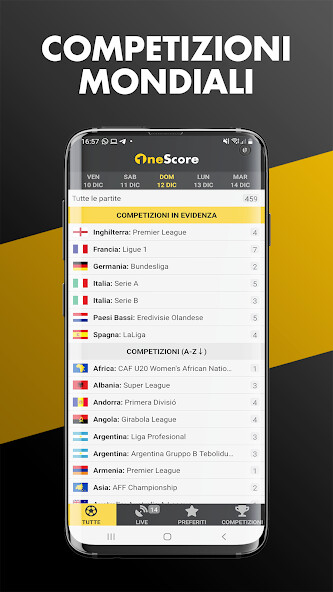 Run android online APK OneScore: Risultati in Diretta from MyAndroid or emulate OneScore: Risultati in Diretta using MyAndroid