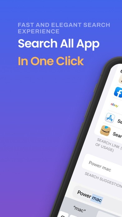 Emulate iPhone app OneSearch-Fast Search Launcher using MyAndroid
