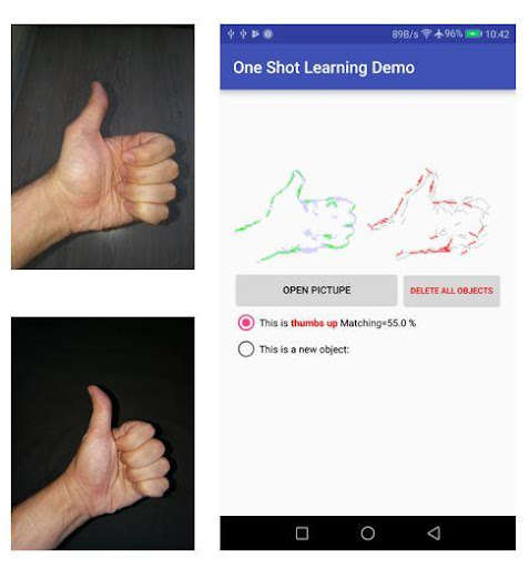 Run android online APK One-Shot learning recognition API from MyAndroid or emulate One-Shot learning recognition API using MyAndroid