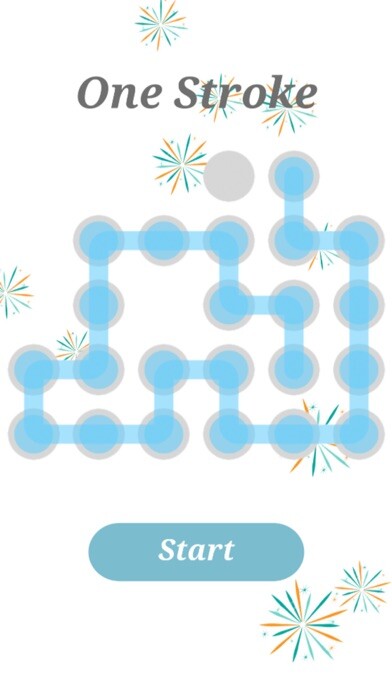 Emulate iPhone app One Stroke Brain Puzzle using MyAndroid