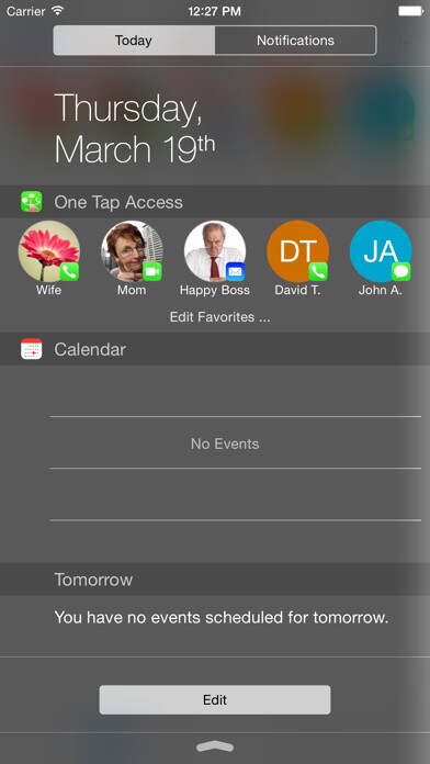 Emulate iPhone app One Tap Access Widget for Notification Center using MyAndroid Emulate iPhone app One Tap Access Widget for Notification Center using MyAndroid