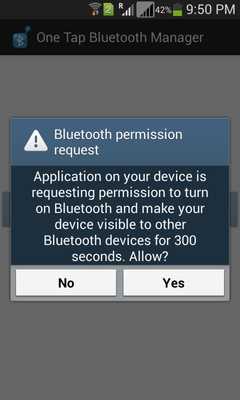 Emulate Android APK One Tap Bluetooth Manager