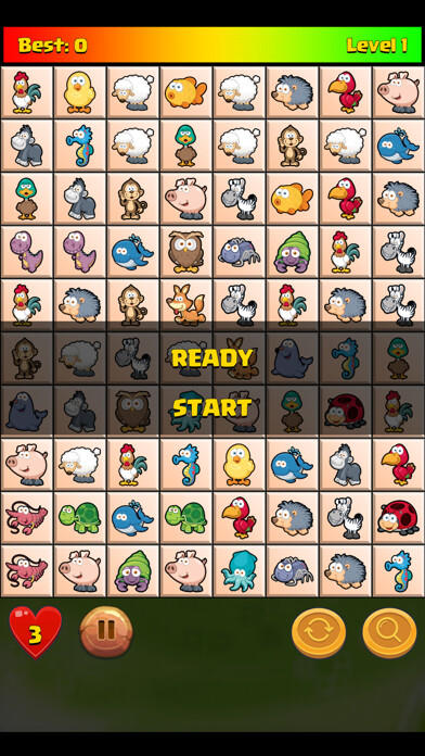 Emulate iPhone app Onet Connect Animal using MyAndroid