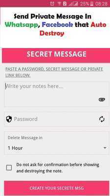 Emulate Android APK One Time Secret Message