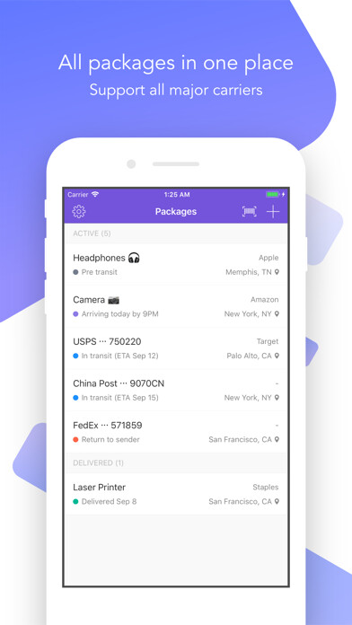 Emulate iPhone app OneTracker - Package Tracker using MyAndroid Emulate iPhone app OneTracker - Package Tracker using MyAndroid