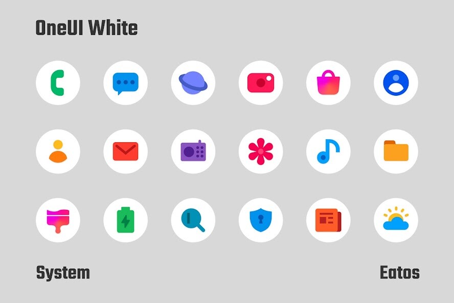 Run android online APK OneUI White - Round Icon Pack from MyAndroid or emulate OneUI White - Round Icon Pack using MyAndroid