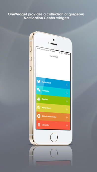 Emulate iPhone app OneWidget using MyAndroid