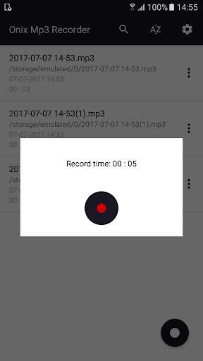 Emulate Android APK Onix Mp3 Recorder