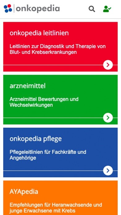 Emulate iPhone app Onkopedia Leitlinienportal using MyAndroid Emulate iPhone app Onkopedia Leitlinienportal using MyAndroid