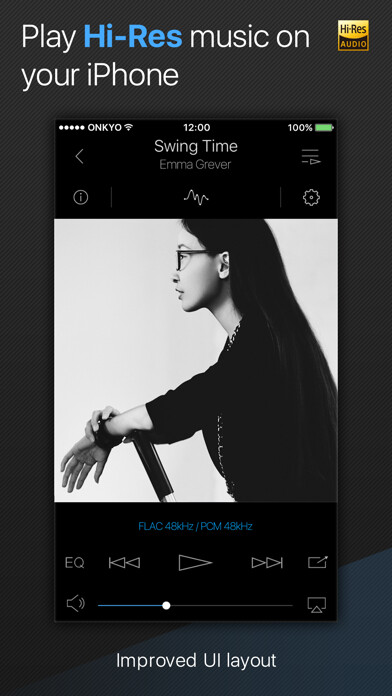 Emulate iPhone app Onkyo HF Player - Hi-Res Music using MyAndroid Emulate iPhone app Onkyo HF Player - Hi-Res Music using MyAndroid