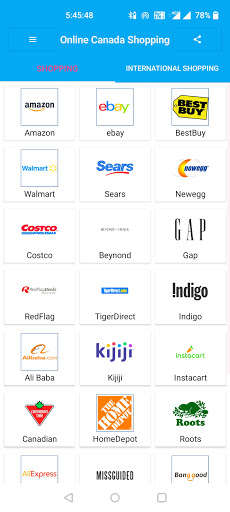 Run android online APK Online Canada Shopping- All In One Shopping App from MyAndroid or emulate Online Canada Shopping- All In One Shopping App using MyAndroid