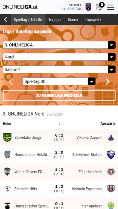 Emulate iPhone app ONLINELIGA.at using MyAndroid Emulate iPhone app ONLINELIGA.at using MyAndroid