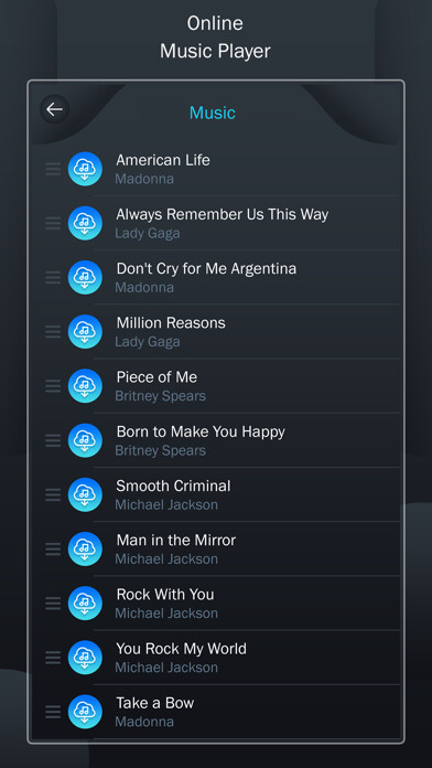 Emulate iPhone app Online Music Streaming &Player using MyAndroid