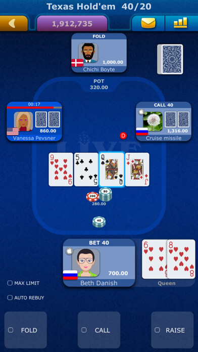 Emulate iPhone app Online Poker LiveGames using MyAndroid