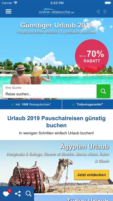 Emulate iPhone app Onlinereisesuche using MyAndroid Emulate iPhone app Onlinereisesuche using MyAndroid