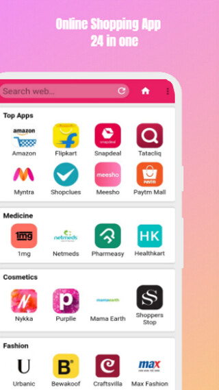 Run android online APK Online Shopping - All In One from MyAndroid or emulate Online Shopping - All In One using MyAndroid