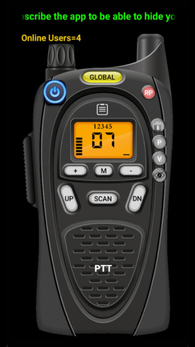 Emulate iPhone app Online Walkie Talkie Pro using MyAndroid