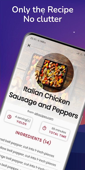 Run android online APK Only Recipe - Remove clutter from MyAndroid or emulate Only Recipe - Remove clutter using MyAndroid