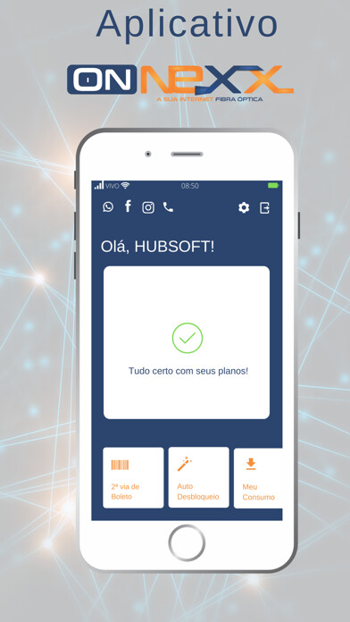 Emulate iPhone app ONNEXX FIBRA using MyAndroid