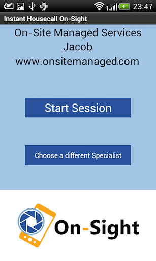 Run android online APK On-Sight (Instant Housecall) from MyAndroid or emulate On-Sight (Instant Housecall) using MyAndroid