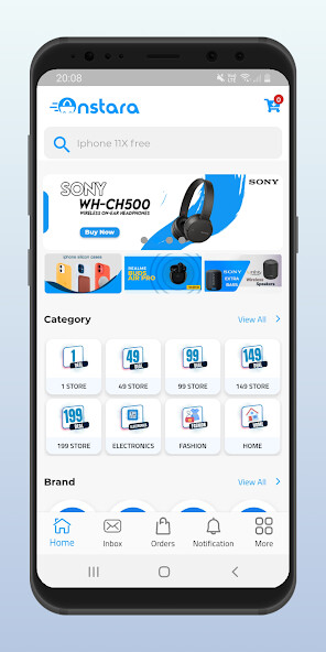 Run android online APK Onstara Online Shopping App from MyAndroid or emulate Onstara Online Shopping App using MyAndroid