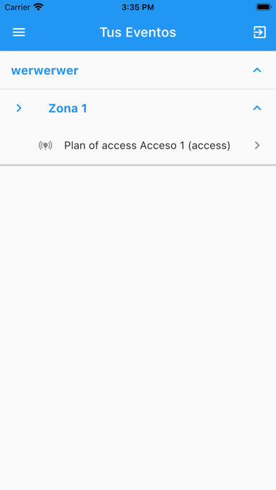 Emulate iPhone app OnTour Up: Control de accesos using MyAndroid Emulate iPhone app OnTour Up: Control de accesos using MyAndroid