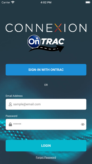Emulate iPhone app OnTRAC by Connexion using MyAndroid