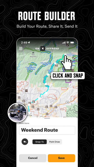 Emulate iPhone app onX Offroad: Trail Maps & GPS using MyAndroid