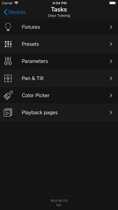 Emulate iPhone app Onyx Remote using MyAndroid