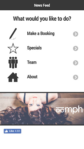 Run android online APK Oomph Salon from MyAndroid or emulate Oomph Salon using MyAndroid
