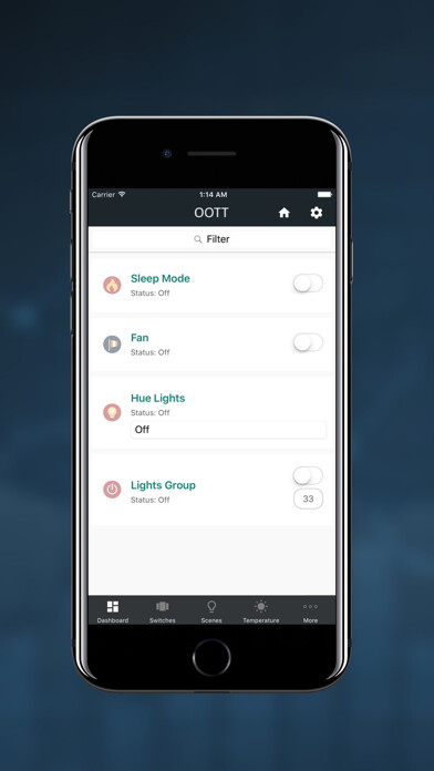 Emulate iPhone app OOTT Home Automation using MyAndroid Emulate iPhone app OOTT Home Automation using MyAndroid