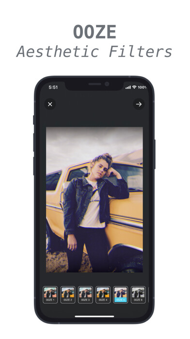 Emulate iPhone app OOZE - Aesthetic Filters using MyAndroid