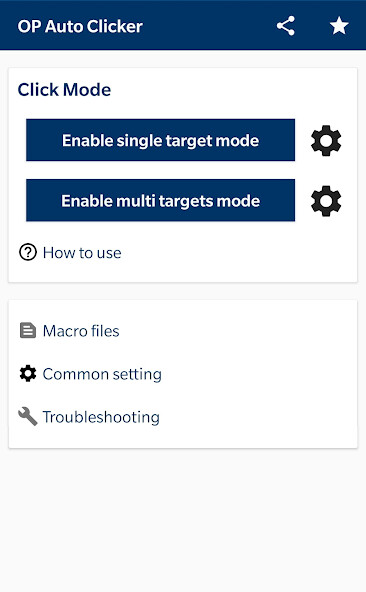 Run android online APK OP Auto Clicker - Auto Tap from MyAndroid or emulate OP Auto Clicker - Auto Tap using MyAndroid