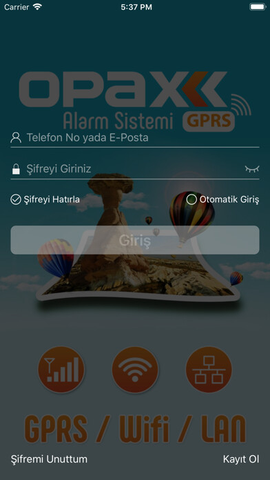 Emulate iPhone app Opax GSM GPRS ALARM System using MyAndroid Emulate iPhone app Opax GSM GPRS ALARM System using MyAndroid