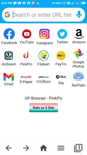 Run android online APK OP Browser - Made by PinkPic from MyAndroid or emulate OP Browser - Made by PinkPic using MyAndroid
