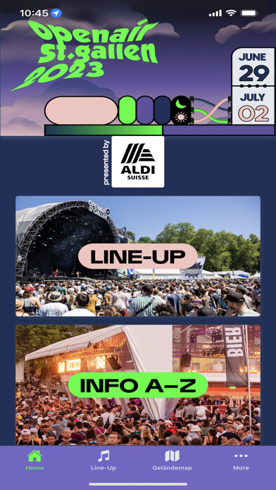 Emulate iPhone app OpenAir St.Gallen using MyAndroid Emulate iPhone app OpenAir St.Gallen using MyAndroid