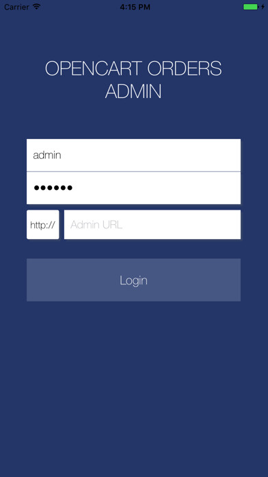 Emulate iPhone app OpenCart Admin using MyAndroid Emulate iPhone app OpenCart Admin using MyAndroid