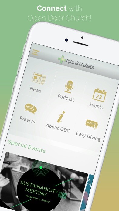Emulate iPhone app Open Door Church using MyAndroid