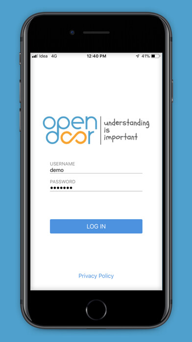 Emulate iPhone app Open Door Teacher using MyAndroid