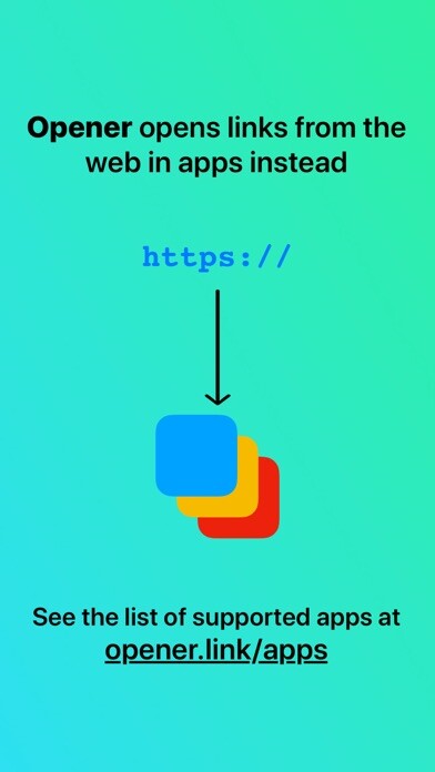 Emulate iPhone app Opener ‒ open links in apps using MyAndroid