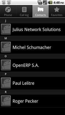 Emulate Android APK Open ERP Contacts Emulate Android APK Open ERP Contacts