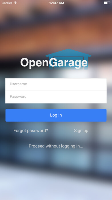 Emulate iPhone app OpenGarage using MyAndroid
