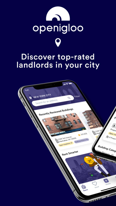 Emulate iPhone app openigloo: Rental Reviews using MyAndroid
