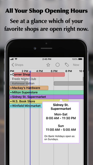 Emulate iPhone app Opening Hours UX using MyAndroid Emulate iPhone app Opening Hours UX using MyAndroid