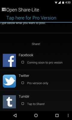 Emulate Android APK Open Share Lite