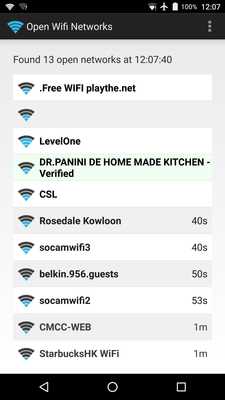 Emulate Android APK Open Wifi Network Finder