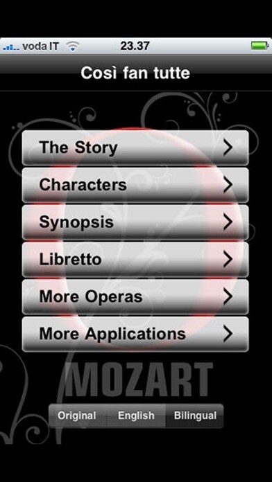 Emulate iPhone app Opera: Così fan tutte using MyAndroid Emulate iPhone app Opera: Così fan tutte using MyAndroid