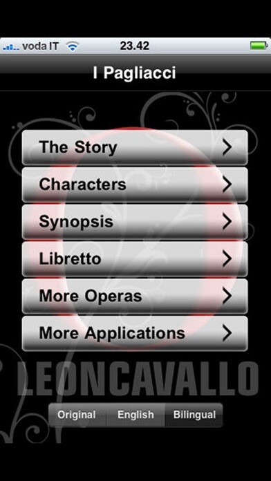 Emulate iPhone app Opera: I Pagliacci using MyAndroid Emulate iPhone app Opera: I Pagliacci using MyAndroid