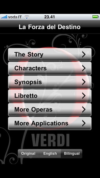 Emulate iPhone app Opera: La Forza del Destino using MyAndroid Emulate iPhone app Opera: La Forza del Destino using MyAndroid